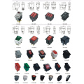 12V 24V 110V 250V Green Red Blue Yellow 6 Pin Water Proof Rocker Switch